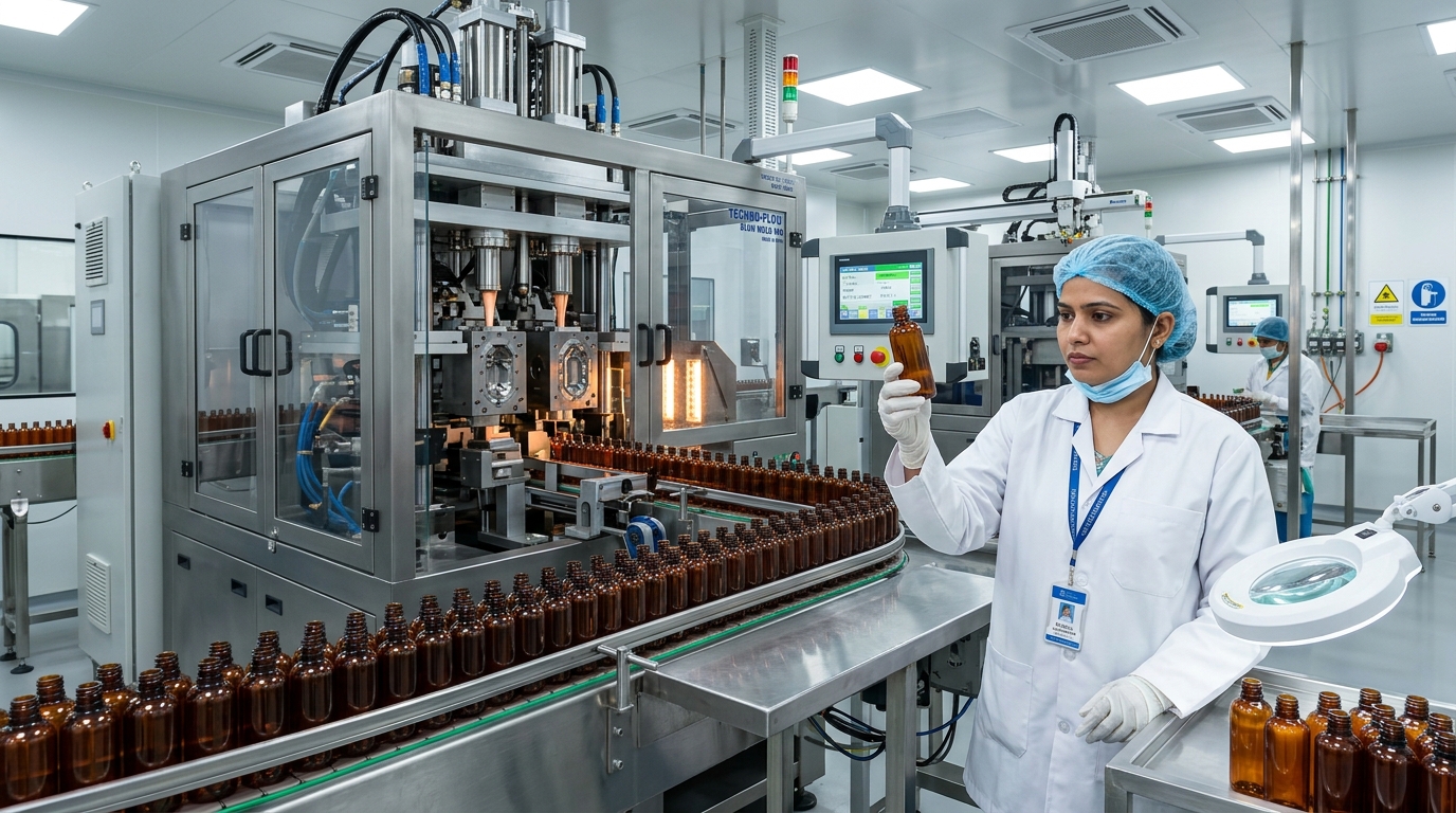 Cosmetic Bottle Blow Moulding Machine