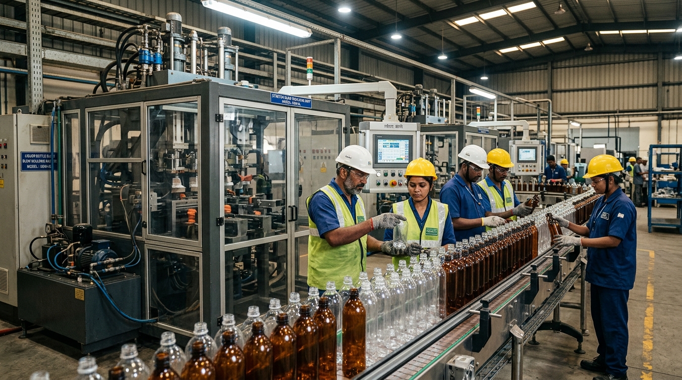 Liquor Bottle Making Machine